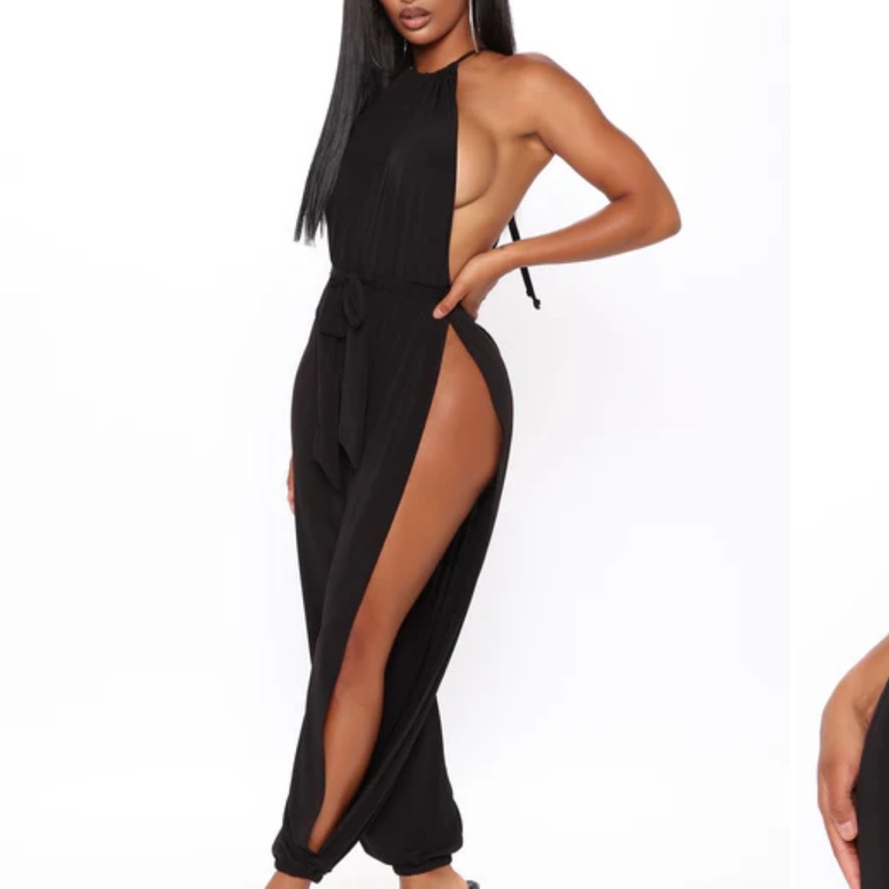 Sexy Black Halter Jumpsuit